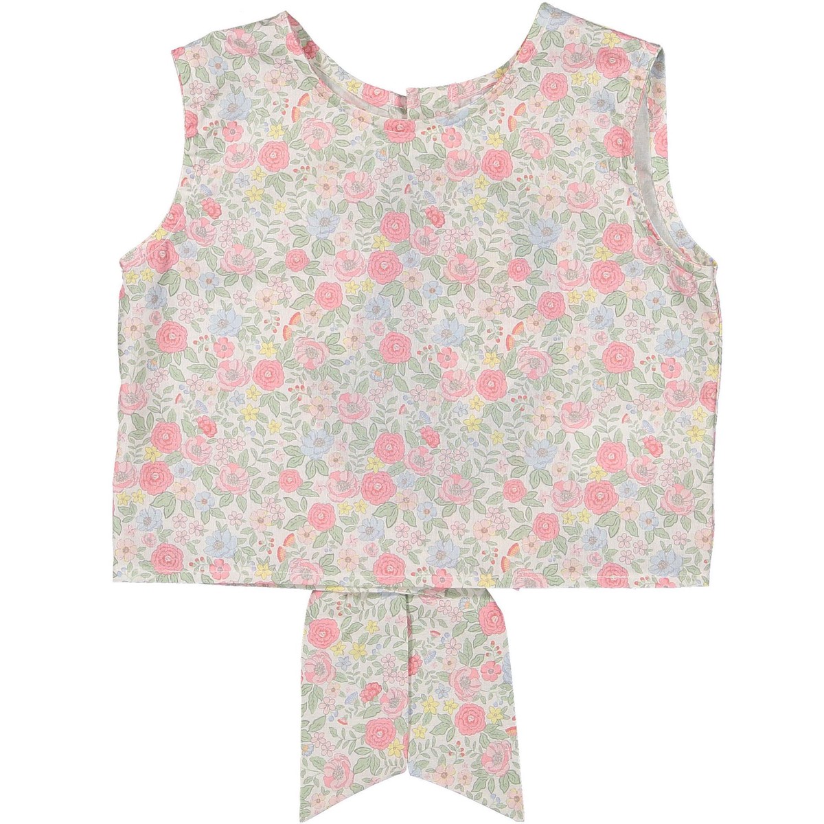 Maryland Pink Floral Bow Top
