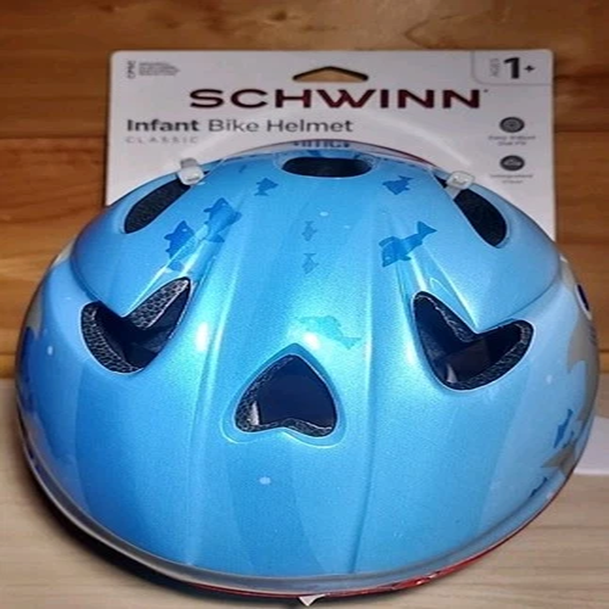 Schwinn Infant Bicycle Helmet Classic Ages 1+ Sharks Design, New With Tag